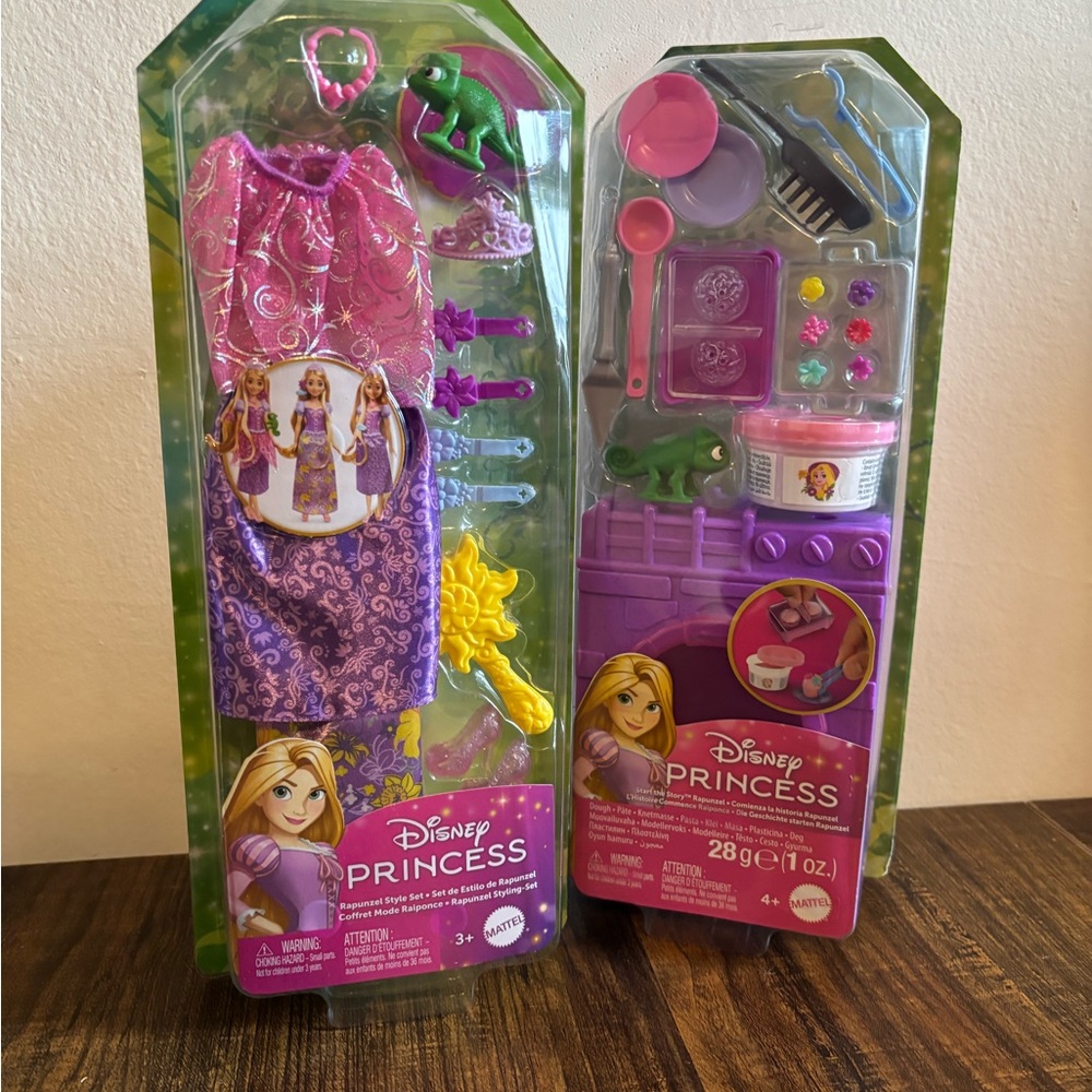 Disney Princess Rapunzel Dress & Accessories Set - Purple, Pink, Green